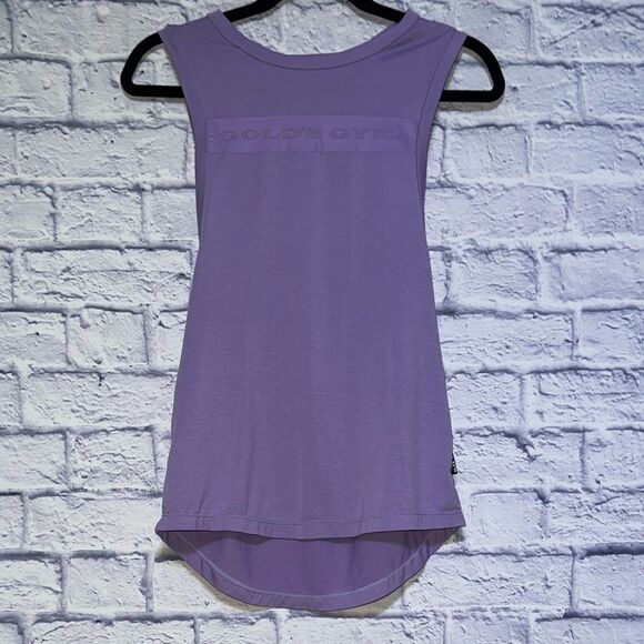 GOLD'S GYM purple tank top athletic active wear XS - Picture 2 of 11